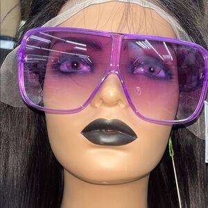 Purple Oversized Sunglasses